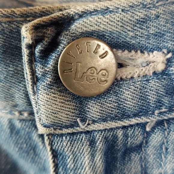 Lee riveted dungarees Jean skirt - Picture 3 of 5